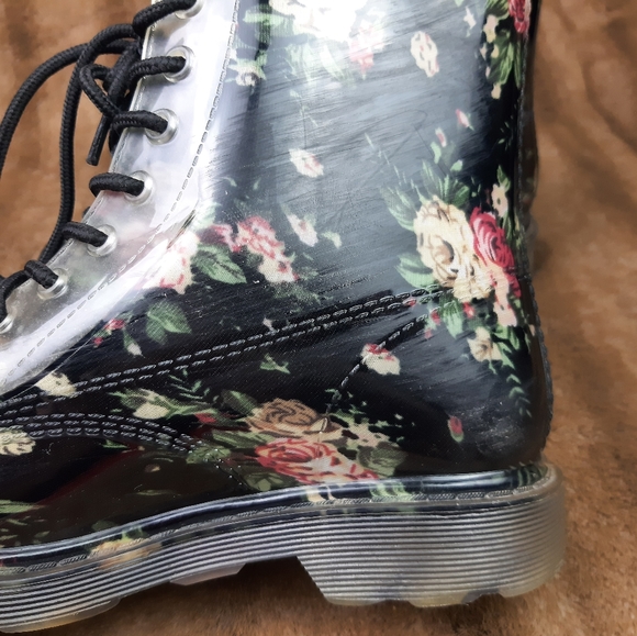 Simon Chang rain boots flowers floral rubber - Picture 8 of 9